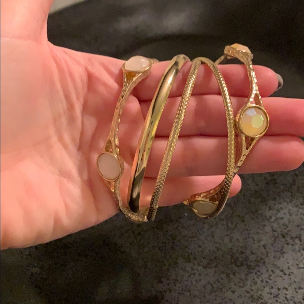 Loft gold and pink bracelets